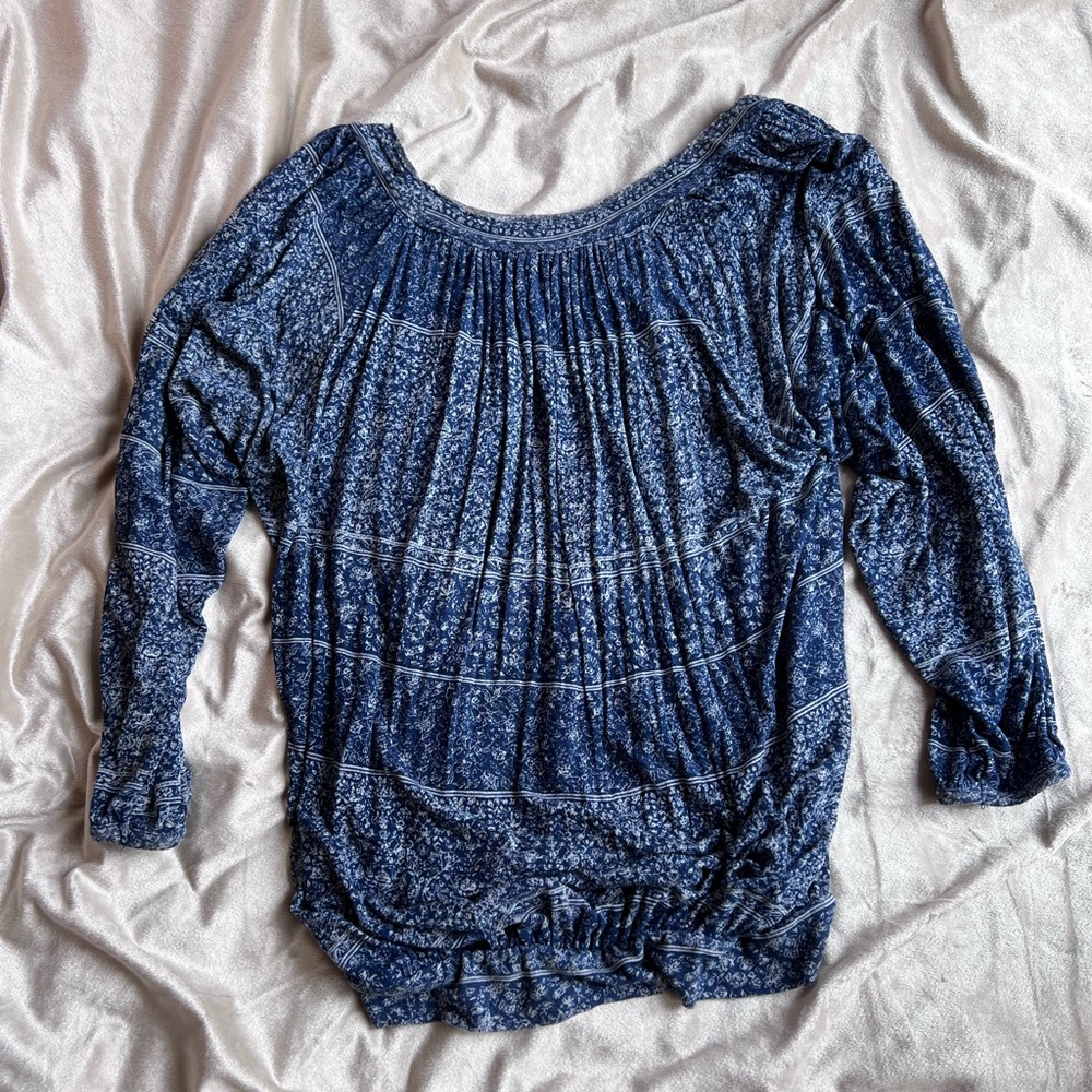 Free People blue top XS - Picture 4 of 4